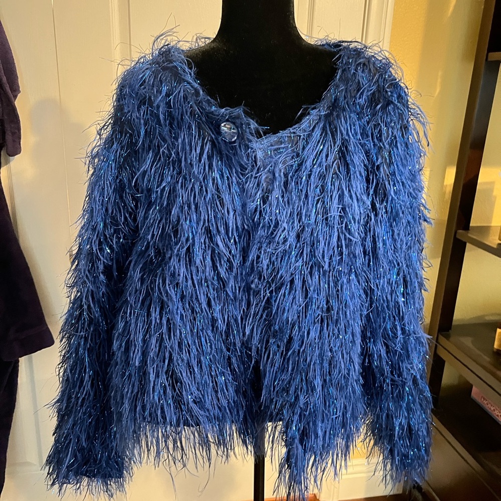 Blue Fuzzy Jacket